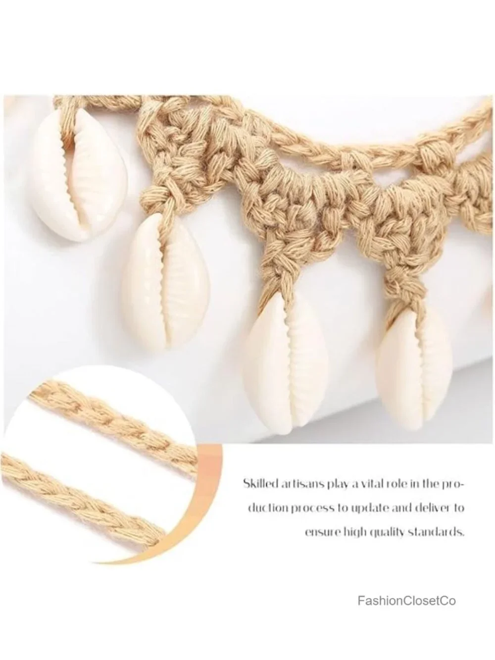 Boho Cowrie Shell Choker Necklace Women Natural Seashell Adjustable